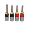 4 Pcs Banana Plug Connector Pure Copper 4mm Rhodium Plating