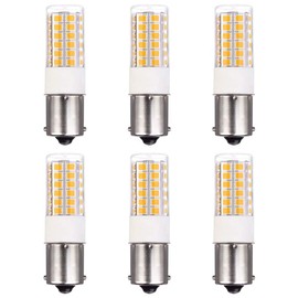 Makergroup BA15s Single Contact Bayonet LED 12V S8 1141 1156 LED Light Bulb 3W 2700K-3000K for Outdoor Landscape Lighting Path Deck Lights RV Lights Warm Color 6pcs