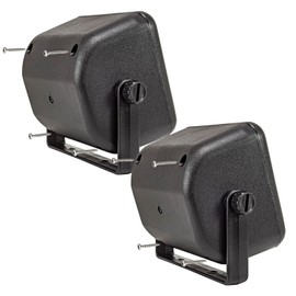 tomzz Audio 2800-025-1 Construction Speaker Housing Set for 100 x 100 mm DIN Speakers Black Retro Car Boat Truck Construction Machinery
