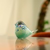 QFkris Big Handmade Glass Bird Figurines Blown Glass Bird Paper