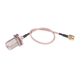 RFaha - 2 adaptadores coaxial SMA macho a N hembra tipo RF, 20 cm, SMA a N cable coaxial (F132-2)