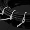 Pasow Beaded Cable Tie Wrap Releasable Reusable Zip Ties Adjustable