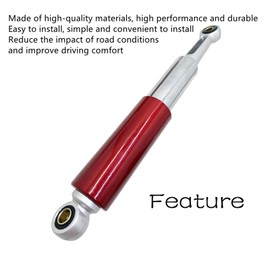 RainMan S Motorcycle Shock Absorber Shocks Struts 345mm Replacement for Honda 1964-1994 S65 CL/CT70 XL75 CL/CT/CM/S90 CM91 CT110 Red 1 Pair