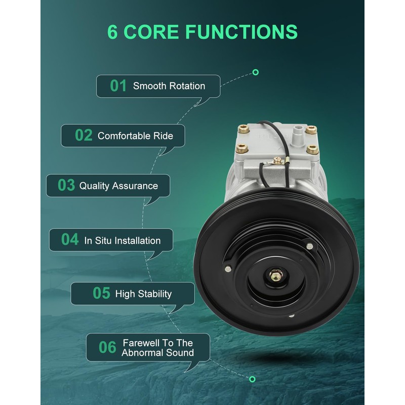 SCITOO AC Compressor 1990-1993 Fit for Honda for Accord 2.2L