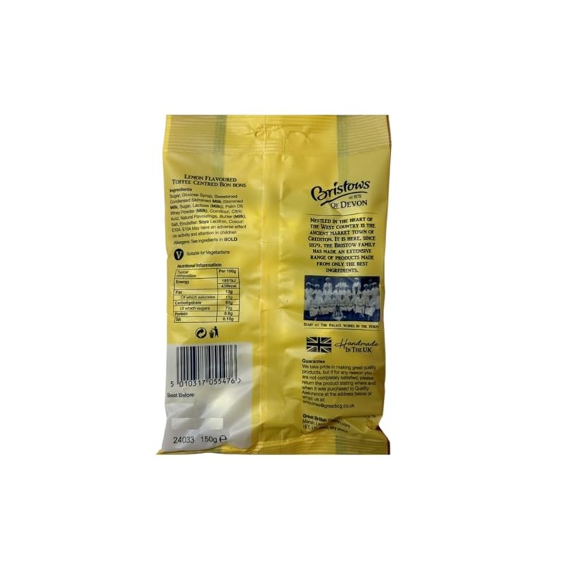 Bristows Traditional Lemon Bon Bons 150g (Pack of 6)