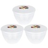 Just Pudding Basins Clear 2 Pint 1.14lt Basin (3 Pack)