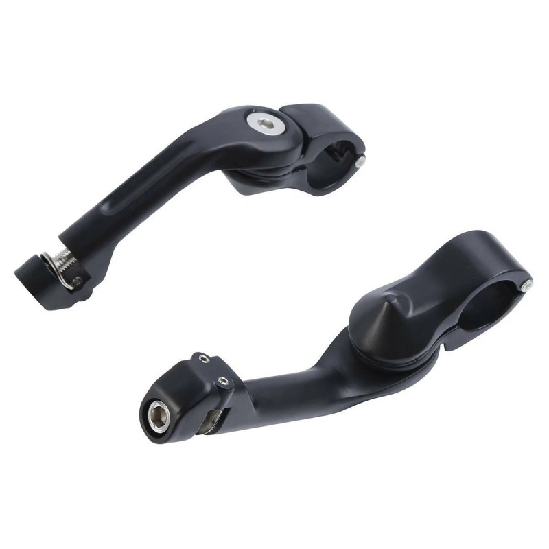 TCMT Matte Black 1 1/4" Adjustable Highway Long Angled Foot