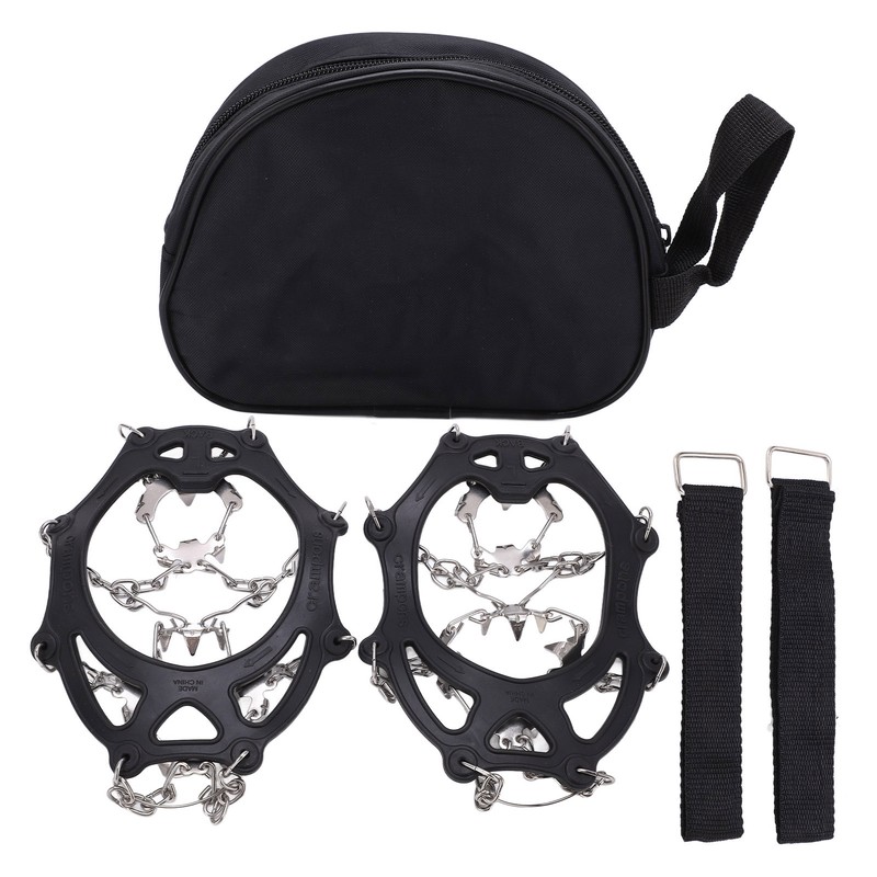 Ice Traction Cleats Shoe Crampons Snow Grips with 19 Spikes