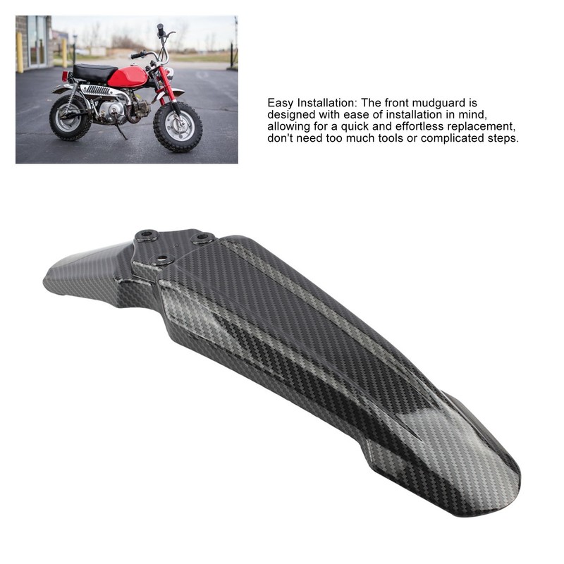 Dirt Bike Front Mud Guard Protective Carbon Fiber Stylish Look