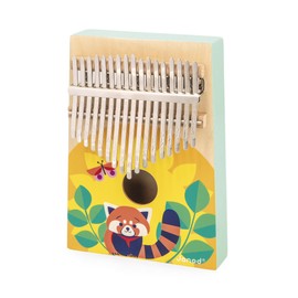 Janod - Wooden Kalimba - Early Musical Education and Imitation - 17 Metal Keys - Kalimba for Children with Sweet Sounds - From 3 Years, J07659