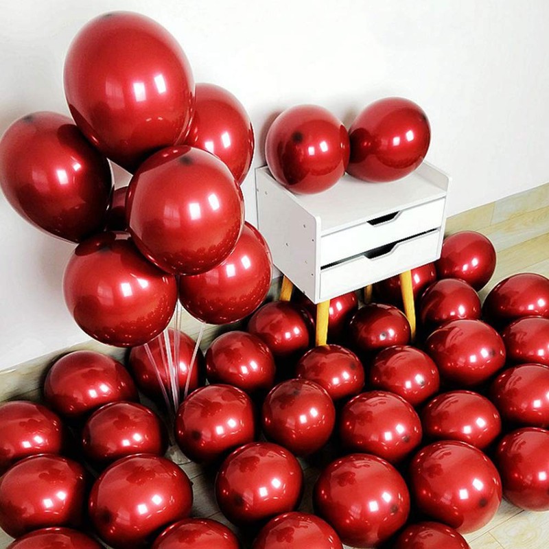 Skingwa Metallic Latex Balloons Love Bride Wedding Valentine's Day Baby