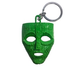 The Mask Keychain | Jim Carrey Movie | 1994 Comedy Film | Pins | 90s God Loki Superhero | Ring Gift | Magical Toy | Loki Pin (Green)