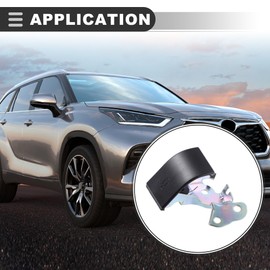 Motoforti Front Hood Latch Lock Actuator Assembly, Hood Bonnet Release Lever Latch, for Mini Cooper 2007-2015, Plastic Metal, 51237149591, Black