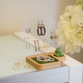 TOSMU Earring Holder Wood Earring Stand Stud Earrings Accessories 7013