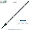 5888 Black Fine Ceramic Rollerball Refills (3 Pack)