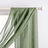 MIULEE Sheer Window Scarf Valance Extra Long Topper Spring Elegant