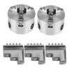 3pcs pair K11-80 Inside Jaw Chuck Self Centering Metal Lathe