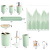 iMucci Bathroom Accessories Green Bathroom Sets with Shower Curtain, Green