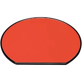 J-kitchens Wooden Shaku 2 Asabuchi Half Moon Obon Tray Tray Vermilion Black Made in Japan