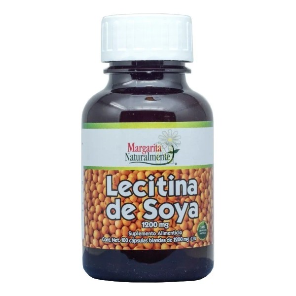 Lecitina De Soya 1200 Mg 100 Caps Margarita Naturalmente