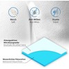 Komfortec Waterproof Mattress Protector 200 x 200 cm, Breathable, Crinkle