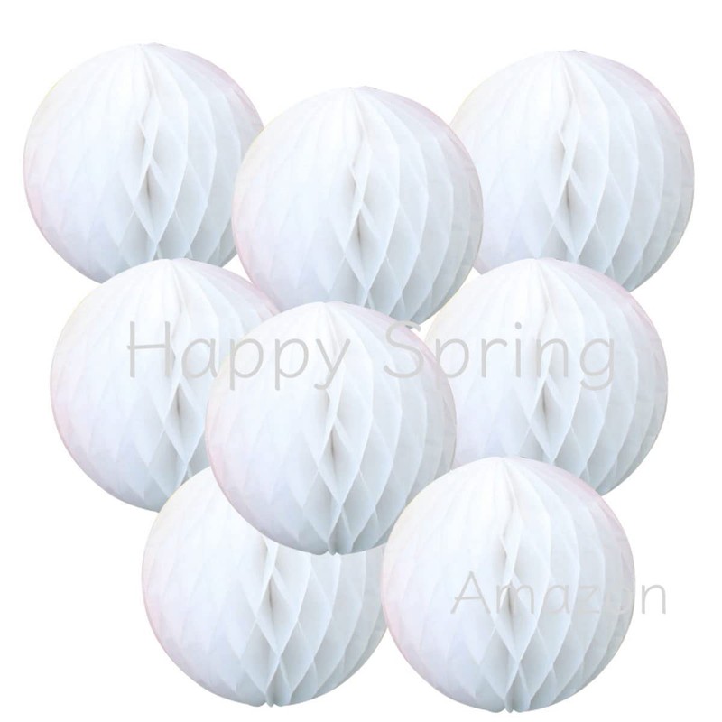 Happy Spring New Year Wedding Decoration Honeycomb Ball Set of