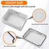 BUCOMTU Junction Box Outdoor Waterproof Junction Box Surface-Mounted IP65, 150