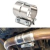 Blueshyhall Exhaust Clamp, Pipe Connector Stainless Steel with M10 Galvanised