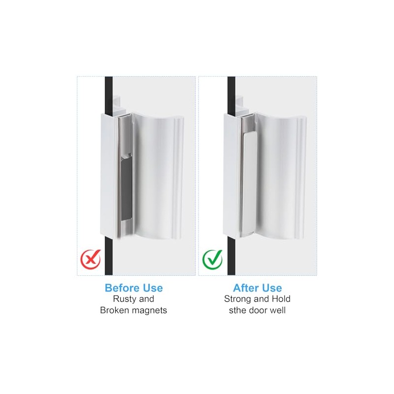 Shower Door Magnet, Neodymium Magnet, 3" Long Glass Shower Door
