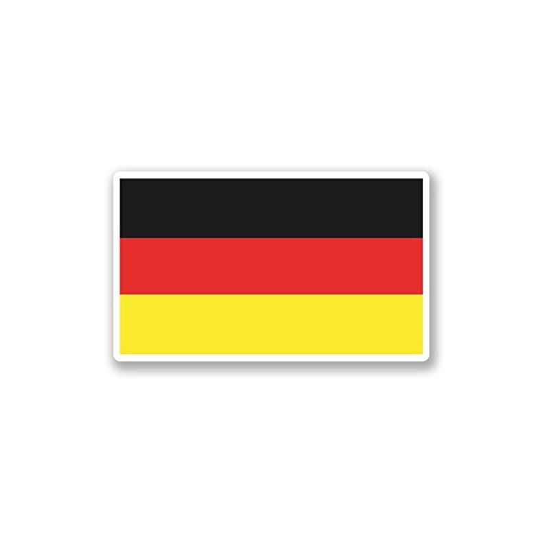 2 x 10cm/100mm German Flag Window Cling Sticker Car Van