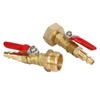 2pcs Brass Winterize Blowout Adapter 3/4 Internal and External Thread
