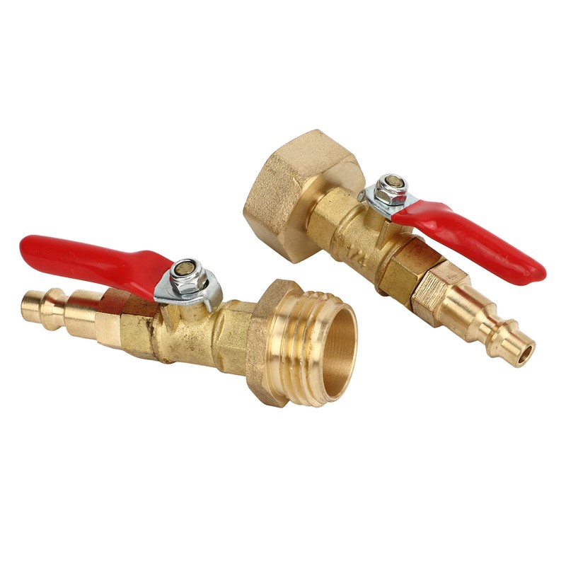 2pcs Brass Winterize Blowout Adapter 3/4 Internal and External Thread