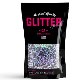 Glitter.US Purple Black Chunky Glitter Chunky Glitter Mix  100g 3.5oz Festival Glitter