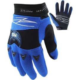 PHX Firelite Dirt Bike Gloves with Knuckle Protection – Touchscreen, Anti-Slip Grip Gloves for Motorcycling, Racing, Motocross, ATV, UTV & BMX Sports Riding
