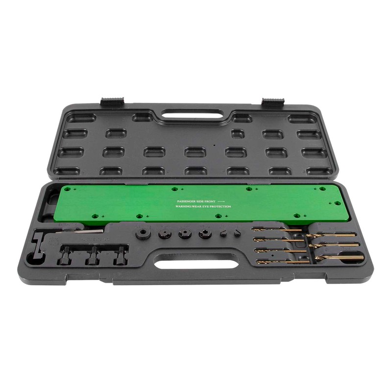 71500 Exhaust Manifold Bolt Stud Drill Template Removal Tool Set