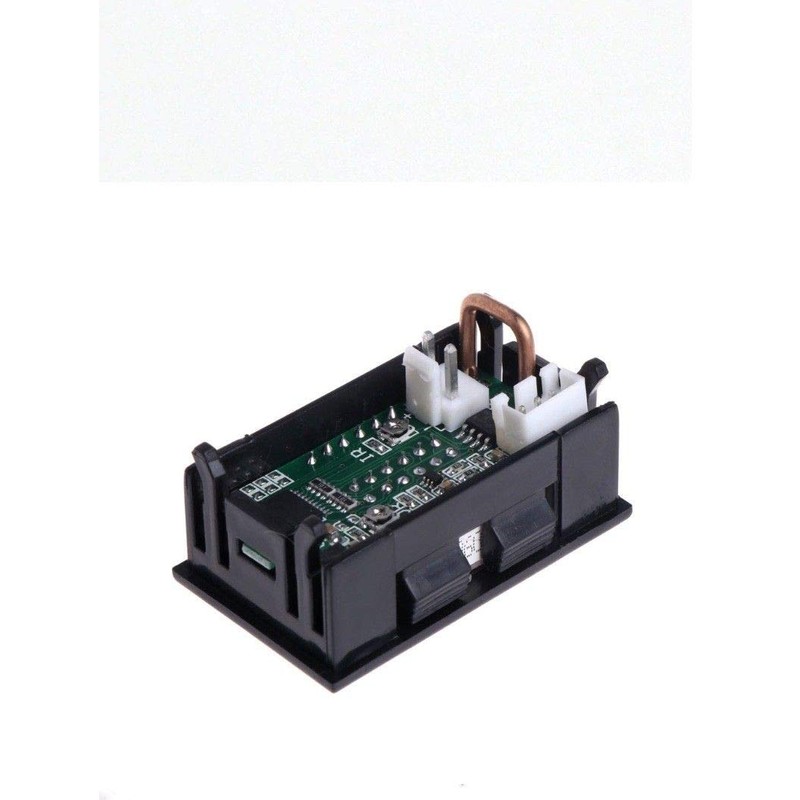 TECNOIOT DC Voltmeter Ammeter Blue 100V 10A + LED Red