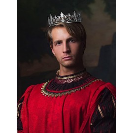 Hair Accessory, Crown Tiara, Girls, Shichi-Go-San Wedding, Coming of Age Ceremony, Birthday Party, Bride Hair Ornament, stainless-steel, Nephrite Jade