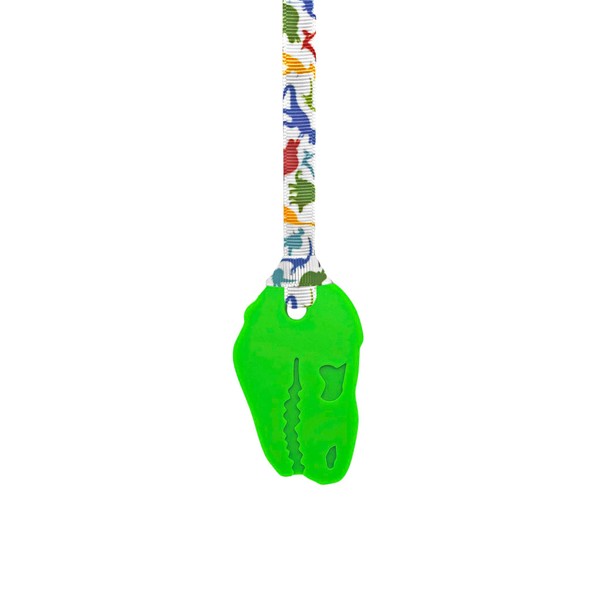 Sensory Oojamabobs - Strong Dinosaur Pendant chew Necklace - Autism