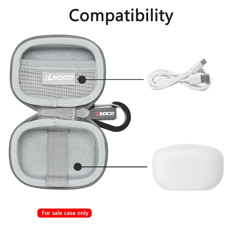 RLSOCO Carrying Case for Sony WF-1000XM5 Wireless Noise Cancelling Earbuds
