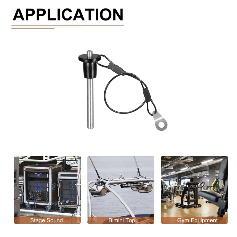 DTGN 6mm x 36mm (DxL) Quick Release Pin Components for