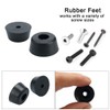 sourcing map 8pcs Rubber Feet Bumpers Furniture Table Amplifier Speaker