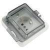 Standard IP66 Waterproof Wall Outlet Wall Mounted Concealed Plug Adapter