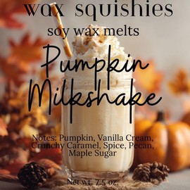 Wax Squishies - 7.5 oz Variety of Scents! Squeeze Wax, Squeezable Wax Melts home fragrance amazing scents:_Pumpkin Milkshake
