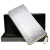 Berkut [Cowhide Embossed] Crocodile Belly Center-Taken Himalayan Style Long Wallet