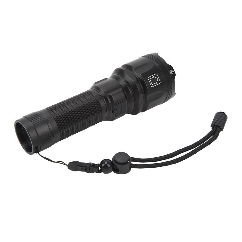 Telescopic Focus Flashlight XHP160 LED Super Bright Flashlight for Camping