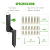 ATCWF 4-Pack 3.74" Width Fence Post Repair Kit, 24in Total