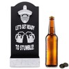 Retro Irish Slogan, Lets Get Ready to Stumble, Hangable Bottle