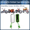 INFINAUTO Motorcycle Rear View Mirrors Bar End Side Mirrors Mount