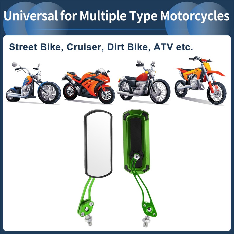 INFINAUTO Motorcycle Rear View Mirrors Bar End Side Mirrors Mount