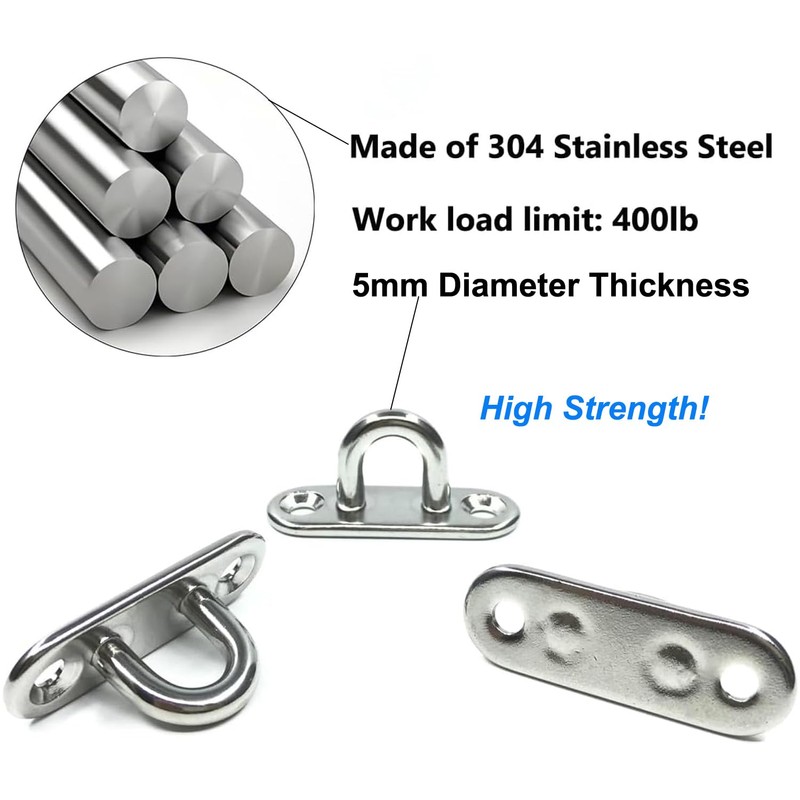 Greluma Pack of 4 45 mm M5 304 Stainless Steel